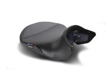 Sargent's World Sport Front Seat for the BMW R 1300 GS 2023+ shown with Performance Plus black seat cover.
